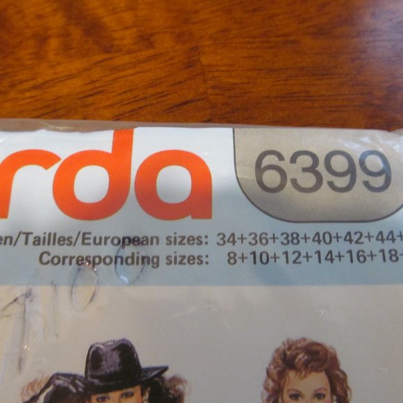 2 Burda VTG 80s Uncut Sewing Patterns Sealed - #5163 Skirt & #6399 Suit Sz 8-20 - Picture 10 of 10